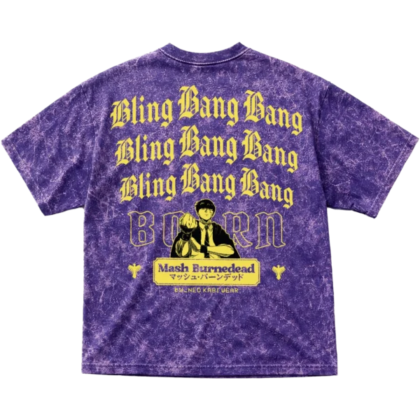 NKW - MASHLE B - ACID MORADO TEE POSTERIOR MASH BURNEDEAD // ACID OVERSIZE TEE