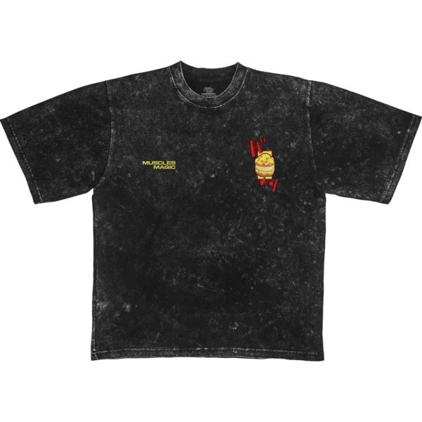 NKW - MASHLE B - ACID NEGRO TEE FRONTAL MASH BURNEDEAD // ACID OVERSIZE TEE