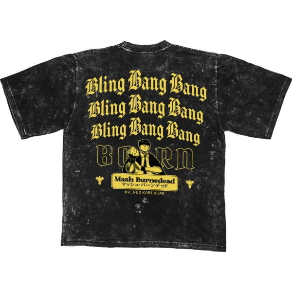 NKW - MASHLE B - ACID NEGRO TEE POSTERIOR MASH BURNEDEAD // ACID OVERSIZE TEE