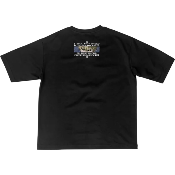 NKW - GENOS - OVER - SOLID BLACK TEE - BACK GENOS // SOLID OVERSIZE TEE