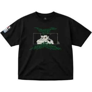 NKW - GON HXH - SOLID NEGRO TEE-FRONTAL - C01 GON FREECSS ⚡︎ LIGHT // SOLID OVERSIZE TEE