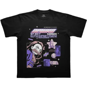 NKW - NEZUKO - OVER - SOLID BLACK TEE 𝑁𝐸𝑍𝑈𝐾𝑂 𝐾𝐴𝑀𝐴𝐷𝑂 // SOLID OVERSIZE TEE