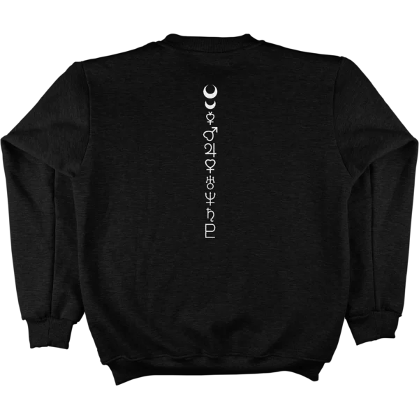 NKW - OVER - SOLID BLACK CREWNECK - BACK DROP 02 // SAILOR MOON: MOONLIGHT⋆.˚