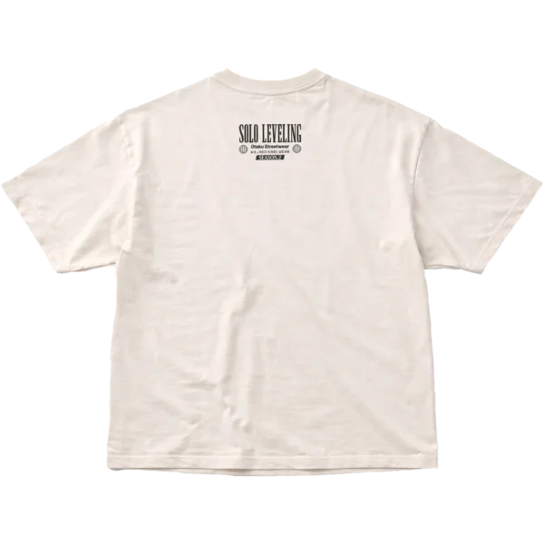 NKW-SUNG_OFF WHITE_CE_OVER-BACK SUNG JINWOO "S-RANK" // SOLID OVERSIZE TEE