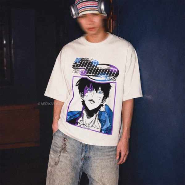 SUNG JINWOO "S-RANK" // SOLID OVERSIZE TEE